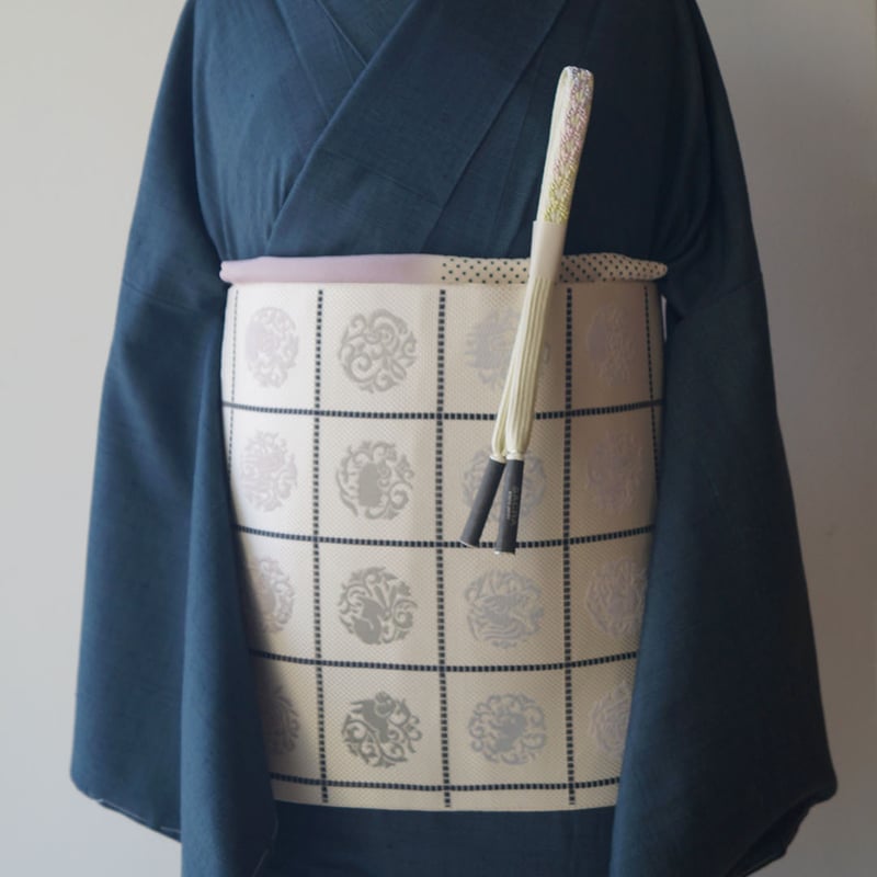 結城紬単衣証紙付き