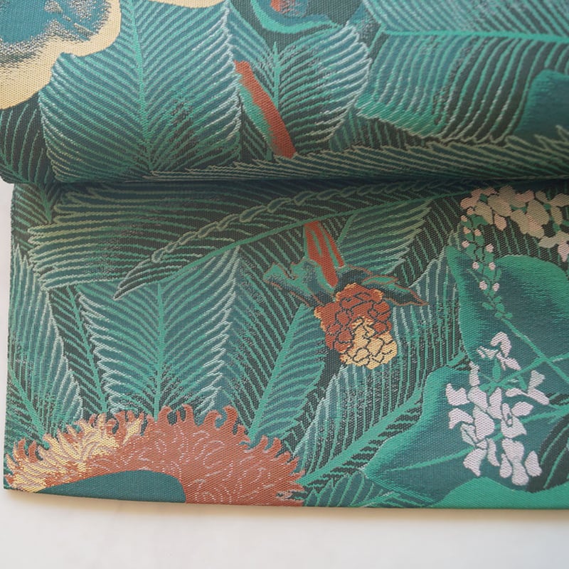 田中一村アカショウビン 袋帯大島紬