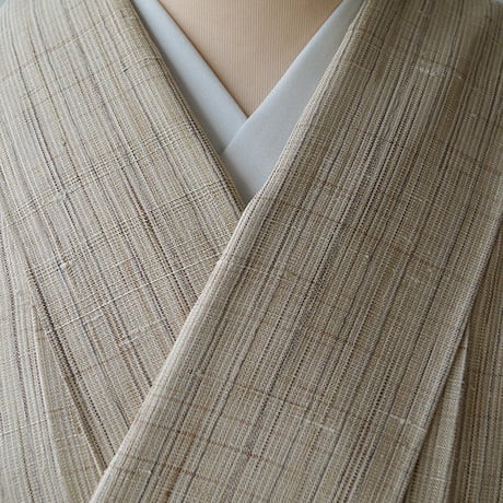 【夏・紬】ナチュラル系裾暈ししょうざん生紬