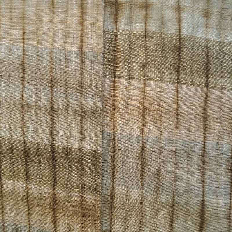 ☆新品未使用☆草木染め紬三代目清次