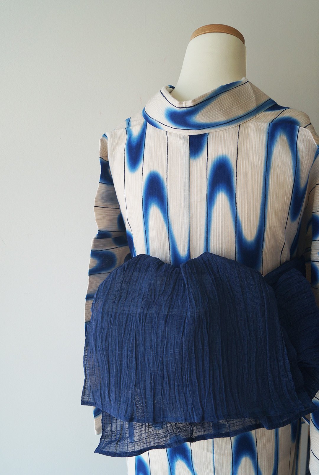 オトナの兵児帯　MOKUREN 大人の兵児帯】七宝-silver star | たかはしきもの工房 本店