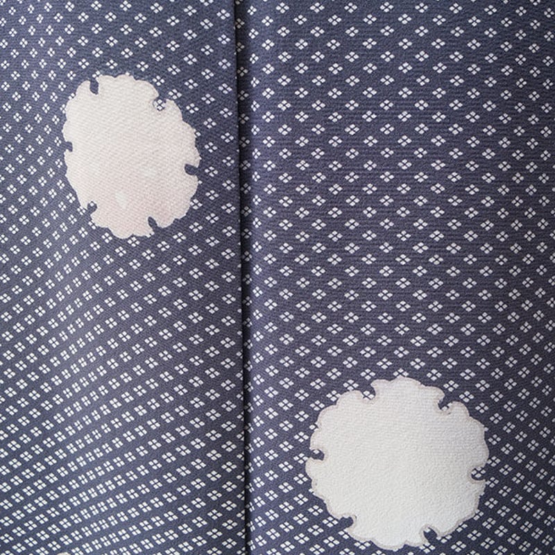 袷】武田菱 雪輪に花びら文 伝統工芸士 附下げ | 大山キモノ・ちぇら  