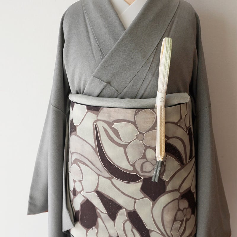 袷】黒紅×胡粉色地 毛万筋 江戸小紋 | 大山キモノ・ちぇらうなぼるた