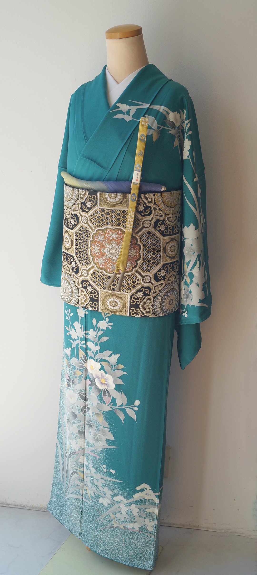 やまと誂製 着物 作家物落款“セピア写真や影絵のように心打つ”訪問着 J-66