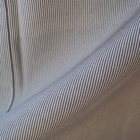 【袷】トールサイズ　ますいわ屋扱い　灰色✕白　万筋　江戸小紋