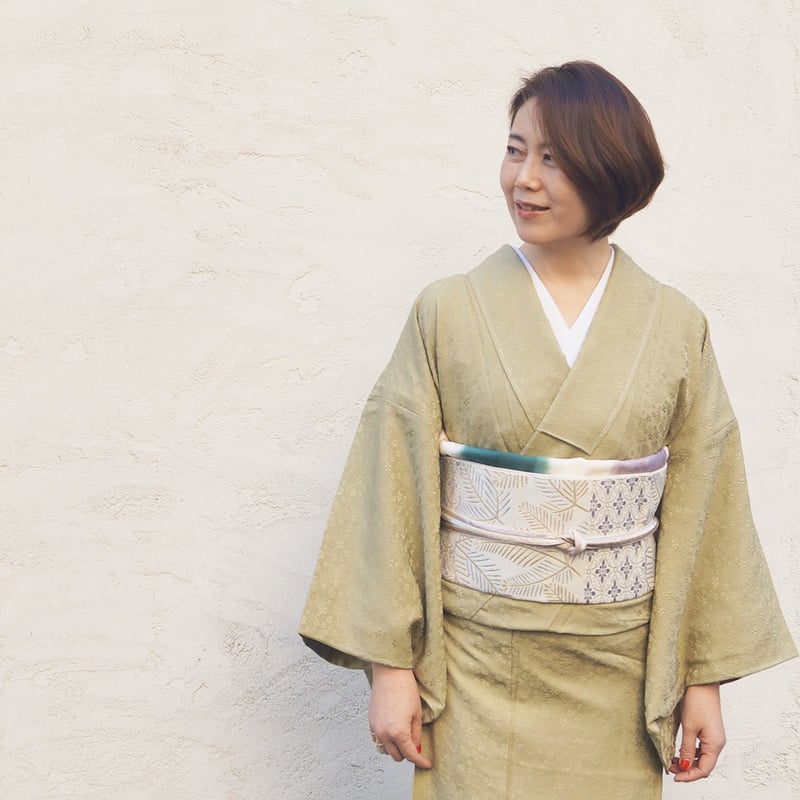 状態の良い極上アンティーク小紋 大きな矢絣美品！身丈146 袴