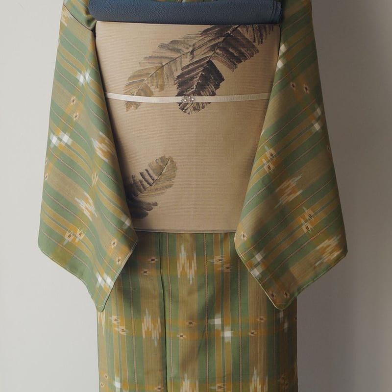 琉球かすり 琉球絣：ブルー