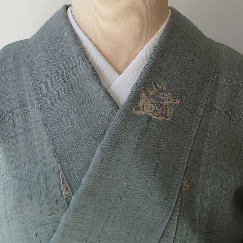 ◎限定大特価◎逸品◎しょうざん生紬◎単衣◎手描き秋草文様★未使用★しつけ付き しょうざん謹製 単衣生紬訪問着 1190-00216 未使用品 | キモノnao