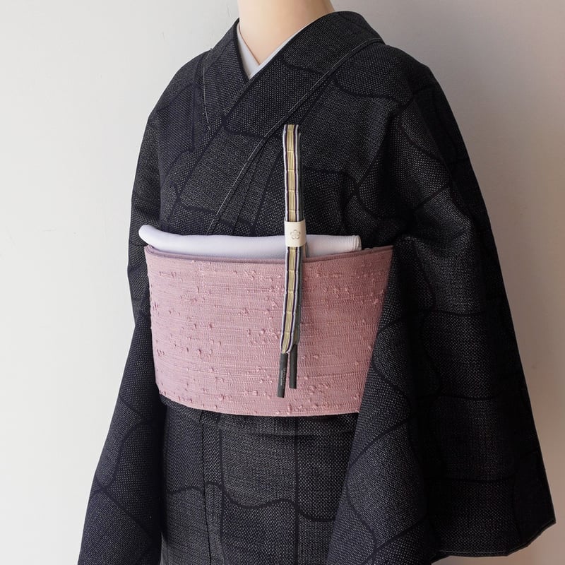 kimono ファッション 【麗しの普段キモノ＊】紺色の紬 ろうけつ名古屋