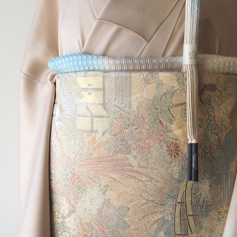 【お値下げ◎】　佐波理綴 袋帯　白い鳳凰文様 お値下げ◎】 佐波理綴 袋帯 白い鳳凰文様 - メルカリ