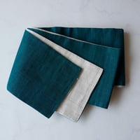 【竺仙・半幅帯】生成×鉄色　麻半幅帯　No.2504⑦