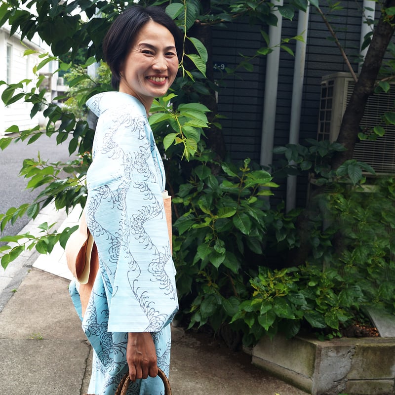 ❗️出品削除ご案内❗️ゆかた反物　かげろう地染　浴衣 竺仙 大菊 青系 女性用 楽天市場】【 1点限り｜未仕立て 】 浴衣 反物 竺仙 浴衣