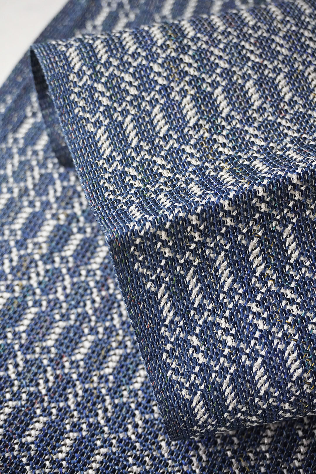 夏帯 名古屋帯 羅 蔦模様 藍色 O-3926