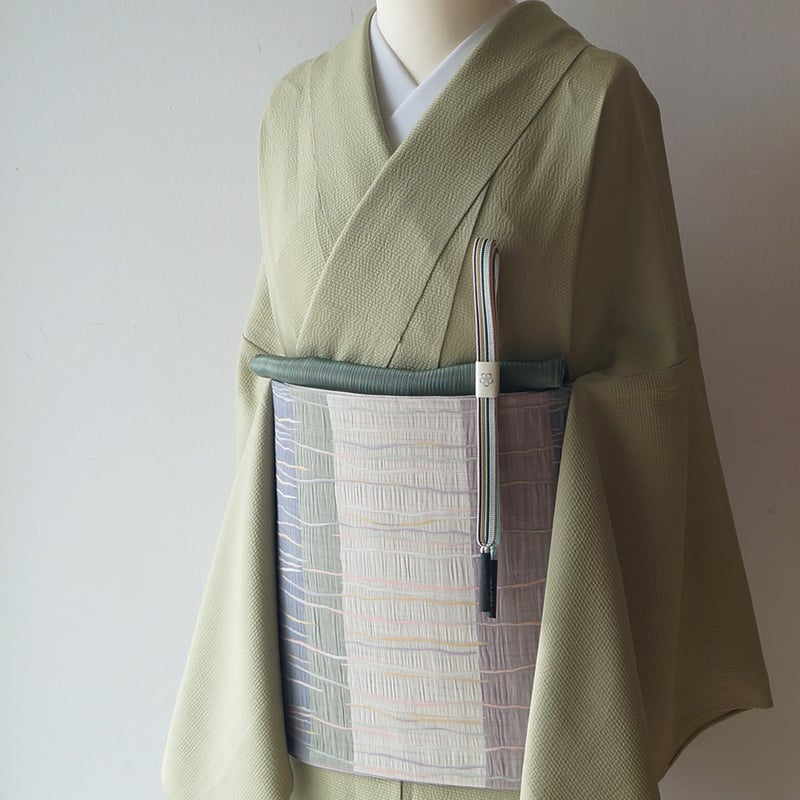 one drop☆ 単衣 色無地＋名古屋帯3本＋薔薇の羽織