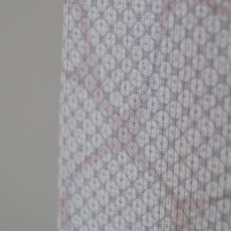 単衣】縞地紋 染匹田に波紋柄 単衣小紋 | 大山キモノ・ちぇら