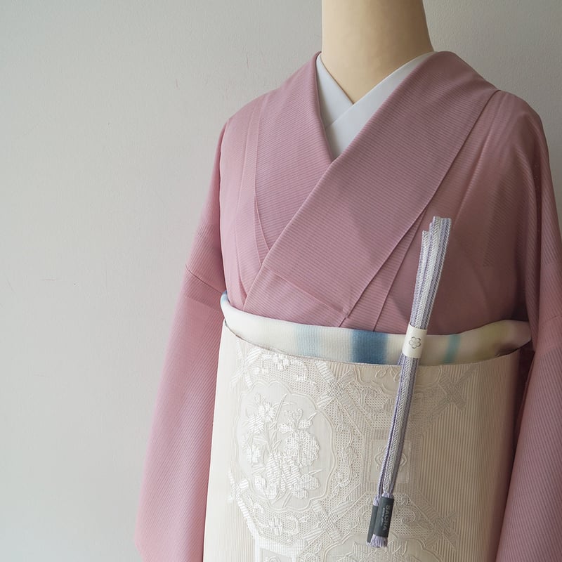 夏着物 絽 色無地 上品な暈し染 着物 正絹 一つ紋 広衿 RK-5373 夏着物 絽 色無地 上品な暈し染 着物 正絹 一つ紋 広