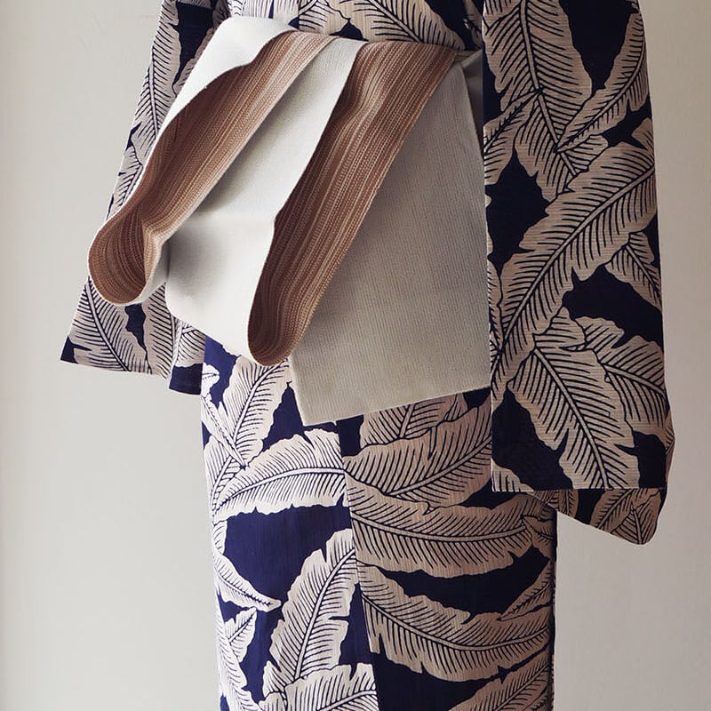 浴衣】濃紫色地 芭蕉文 浴衣 | 大山キモノ・ちぇらうなぼるた