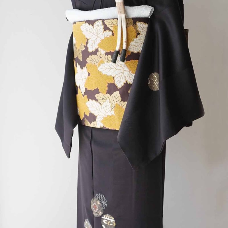 小紋 着物 袷 先染め 作家物 蒼舟 紋入り 裄69 Ｌ 新古品 sn1487 小紋 着物 袷 先染め 作家物 蒼舟 紋入り 裄69 L 新古品