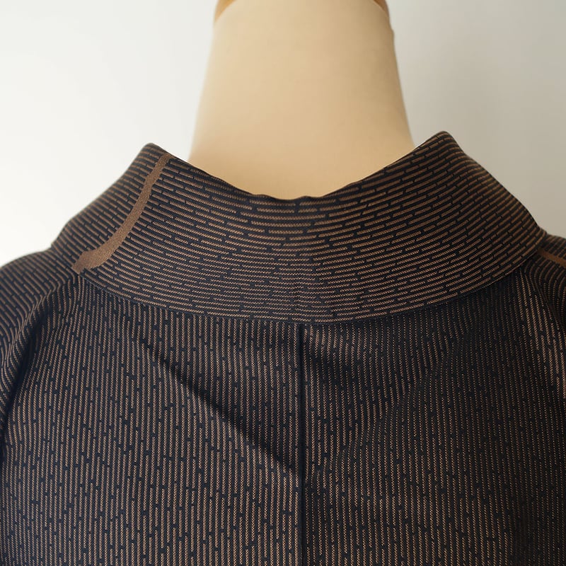 小紋 未使用 正絹 友禅作家 千地泰弘作 身丈163cm 裄丈65.5cm