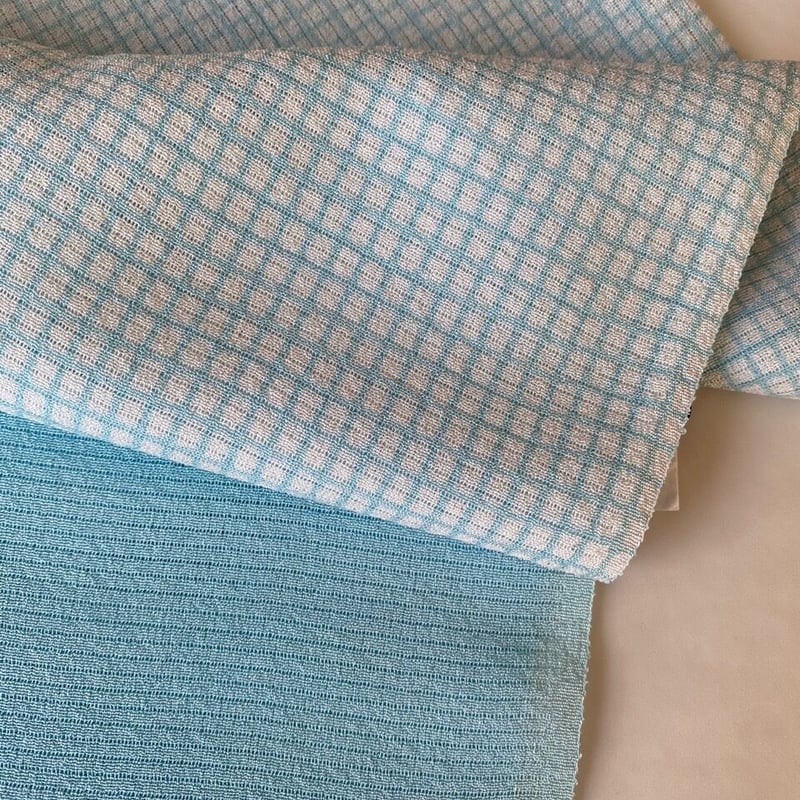 和小物さくら・帯揚げ】空色 微塵格子 絽ちりめん帯揚げ No 和小物さくら・帯揚げ】空色 微塵格子 絽ちりめん帯揚げ No