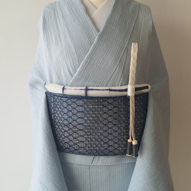 近江ちぢみ、細縞柄 近江ちぢみ、細縞柄