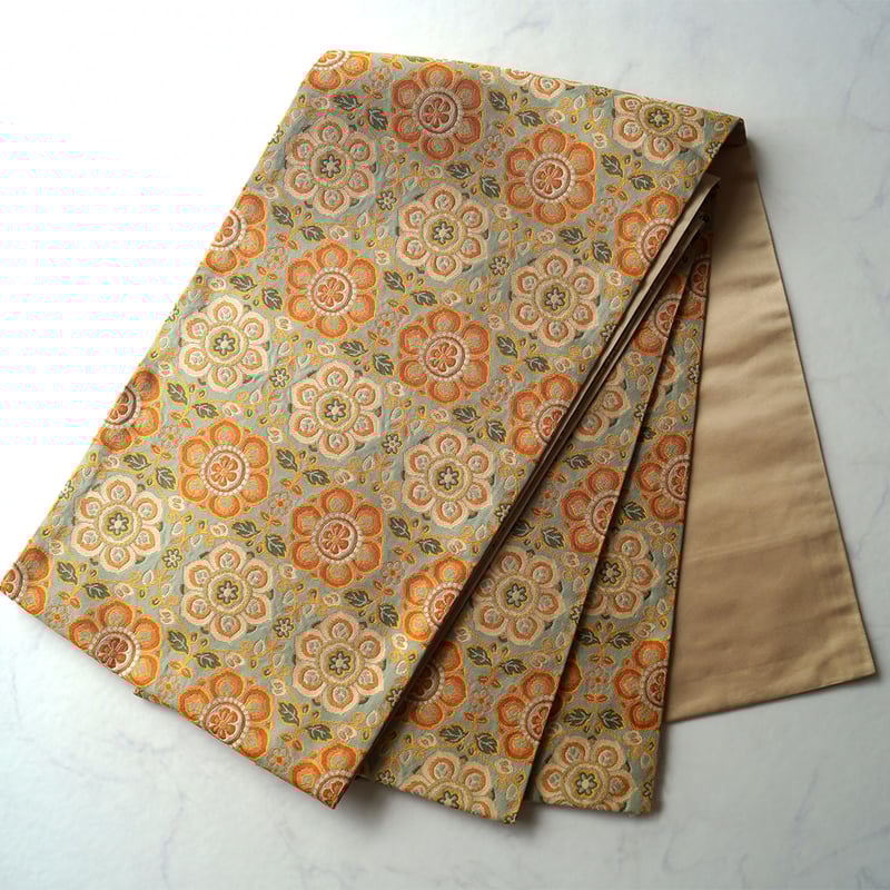 龍村晋　袋帯　霊果蔓唐草文錦 龍村晋 袋帯 霊果蔓唐草文錦 - メルカリ