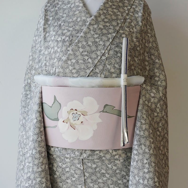 MK-1459 小紋 暈し 梅の枝花模様 杏色 MK-1459 小紋 暈し 梅の枝花模様 杏色