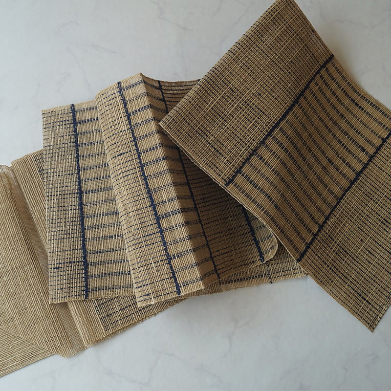 夏なごや帯】自然布 飴色 横段 羅なごや帯 | 大山キモノ・ちぇらうなぼるた 