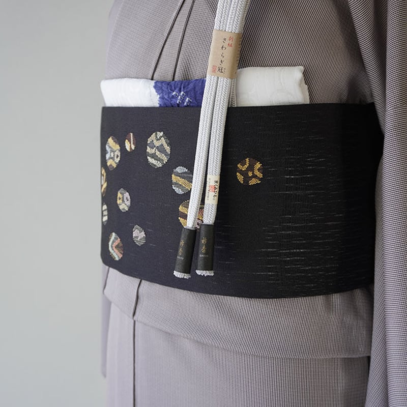 新品 絽 万筋 夏着物 正絹“小紋の王道”仕付け糸付 トール 江戸小紋 5919 夏・絽】灰紫色 万筋 絽江戸小紋 | 大山キモノ・ちぇらうなぼるた
