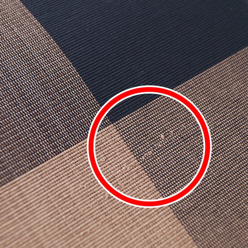 夏なごや帯】諸紙布柿渋染 ブロックチェック柄 長尺 夏八寸