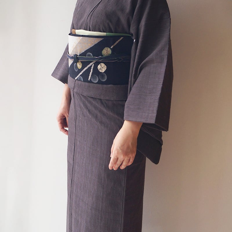 お召し よろけ縞 袷 ガード加工済み トールサイズ | ヤマダウェブコム