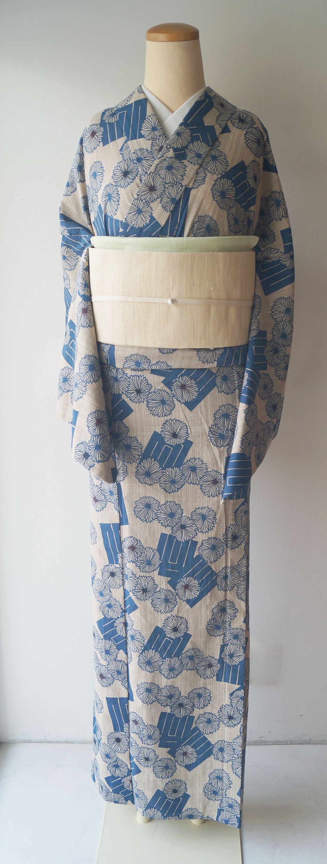 し*え様 未使用 笠仙 竺仙 浴衣 藍染 身丈163cm 綿100% し*え様 未使用 笠仙 竺仙 浴衣 藍染 身丈163cm 綿100%