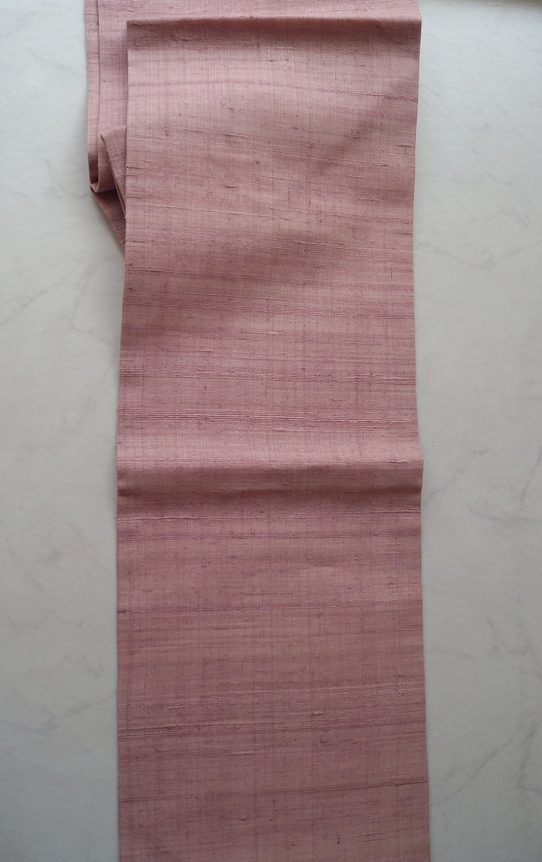 名古屋帯 真綿紬 無地 柳色 PO-3280 赤銅色地経節紬名古屋帯 132,000円(税込)帯23-11-51 浦野帯-11ご