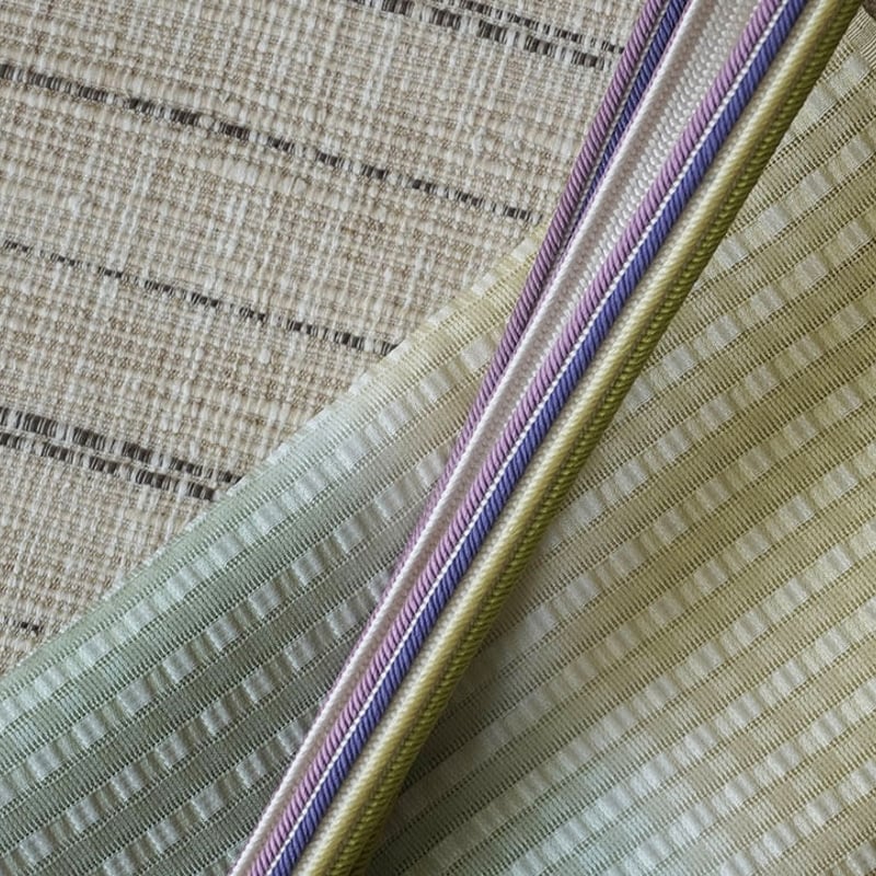 なごや帯】紙布入り 生成・白橡・消炭色 八寸なごや帯 | 大山キモノ  