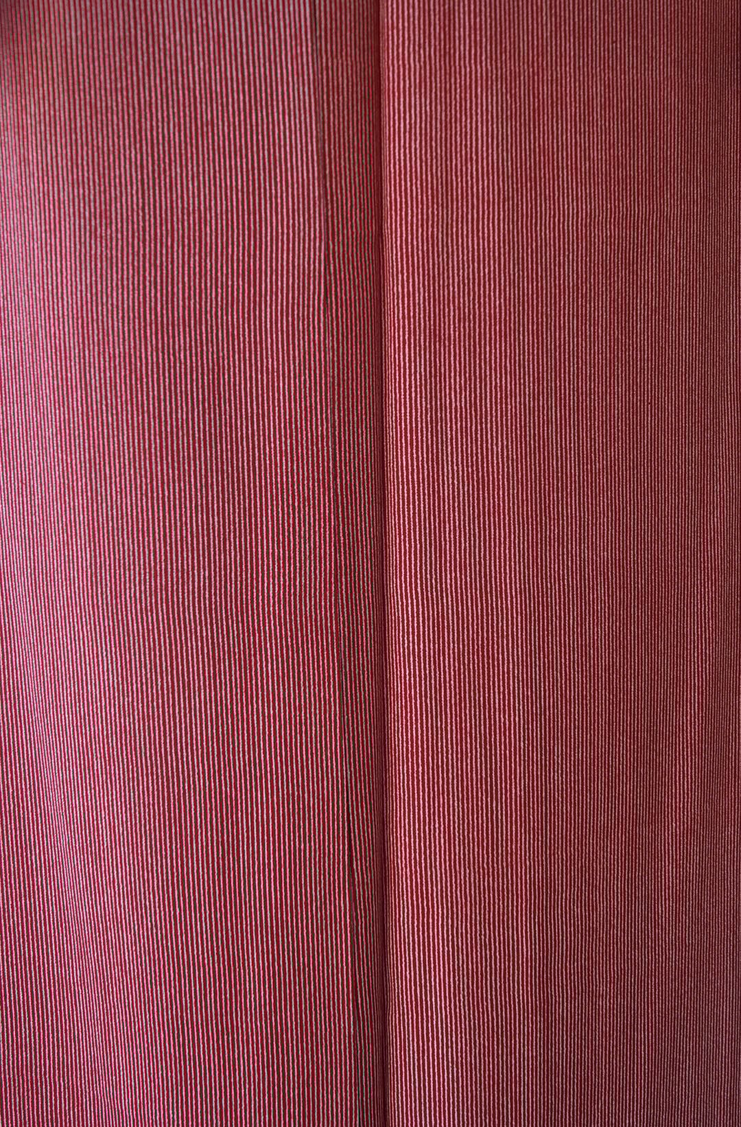 ゆりのはな　江戸小紋　江戸小紋五役　万筋　黒色✖白色　落款　正絹　H902 ゆりのはな 江戸小紋 江戸小紋五役 万筋 黒色✖白色 落款 正絹