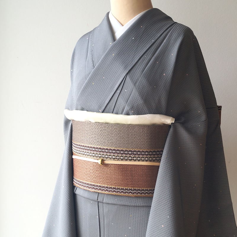 和小物さくら・帯揚げ】女郎花×薄桜 意匠唐草小花 二色斜め暈か 和小物さくら・帯揚げ】女郎花×薄桜 意匠唐草小花 二色斜め暈か