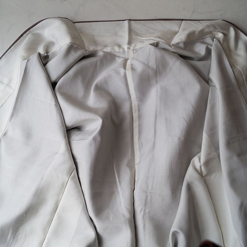 oiku 3点 結城紬 無地 焦げ茶 紋なし 残布 oiku 3点 結城紬 無地