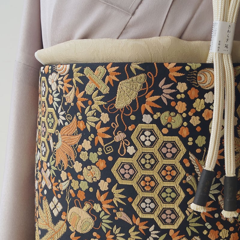 袋帯　三越　霞に宝尽くし 袋帯 三越 霞に宝尽くし