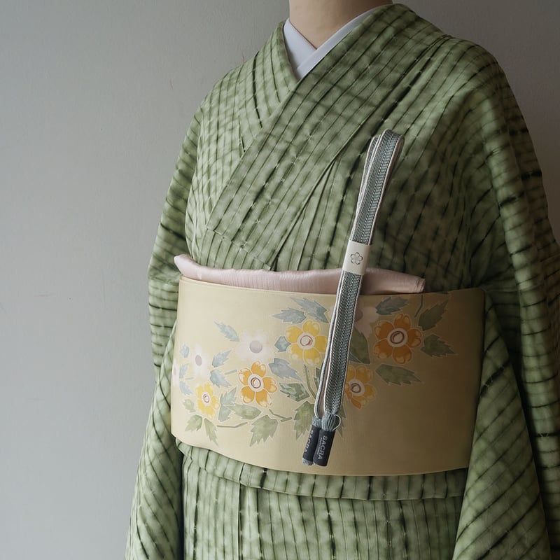 板締め絞り 袷 小紋 紬 【公式通販】