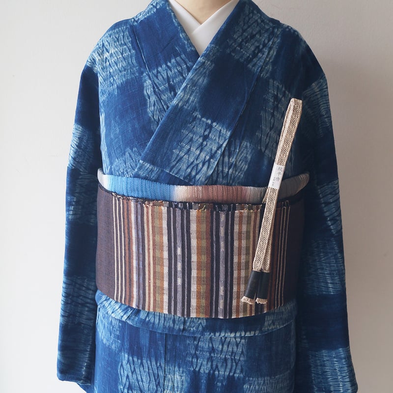 正藍染　正月飾り　単体　藍染め 藍染 収納着用兜飾り | 吉浜人形