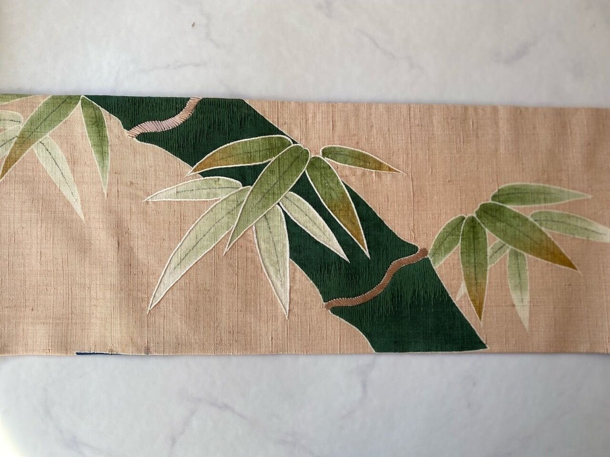 c-919　名古屋帯　染　刺繍　紬　工藝 c-919 名古屋帯 染 刺繍 紬 工藝 【公式通販】