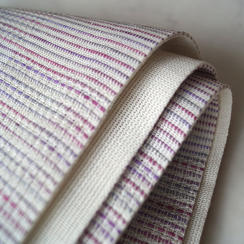 【りきまる】ほぼ未使用　ダークグレーと桃色の麻100%生地にレース半幅帯 りきまる様専用】ほぼ未使用 ダークグレーと桃色の麻100%生地に