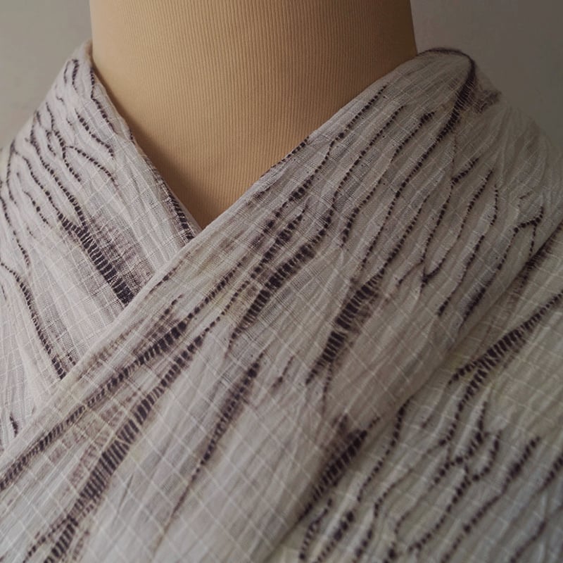 白クマ高級有松浴衣   純綿絞り 背当て居敷当て付き 白クマ様専用高級有松浴衣 純綿絞り 背当て居敷当て付き