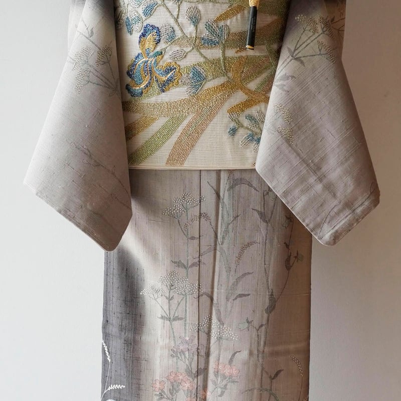 フクロウ刺繍 夏用 袋帯 汚れ無し！白地の帯 フクロウ刺繍 夏用 袋帯 汚れ無し白地の帯 2025年 春 新作情報】白