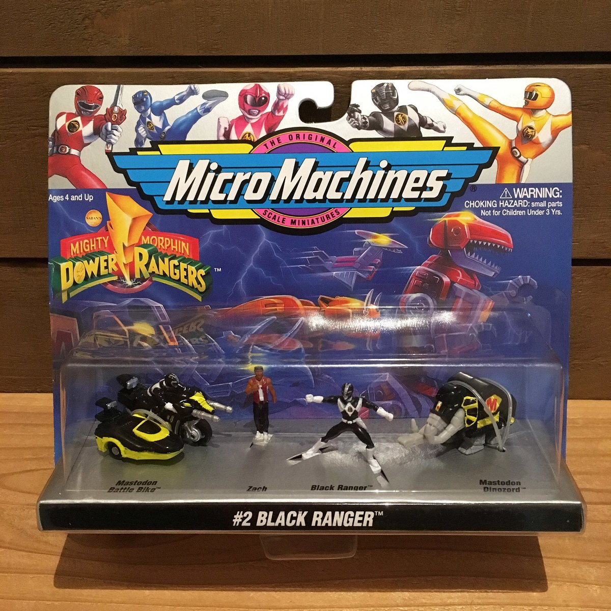 POWER RANGERS Micro Machines Black Ranger Figur...