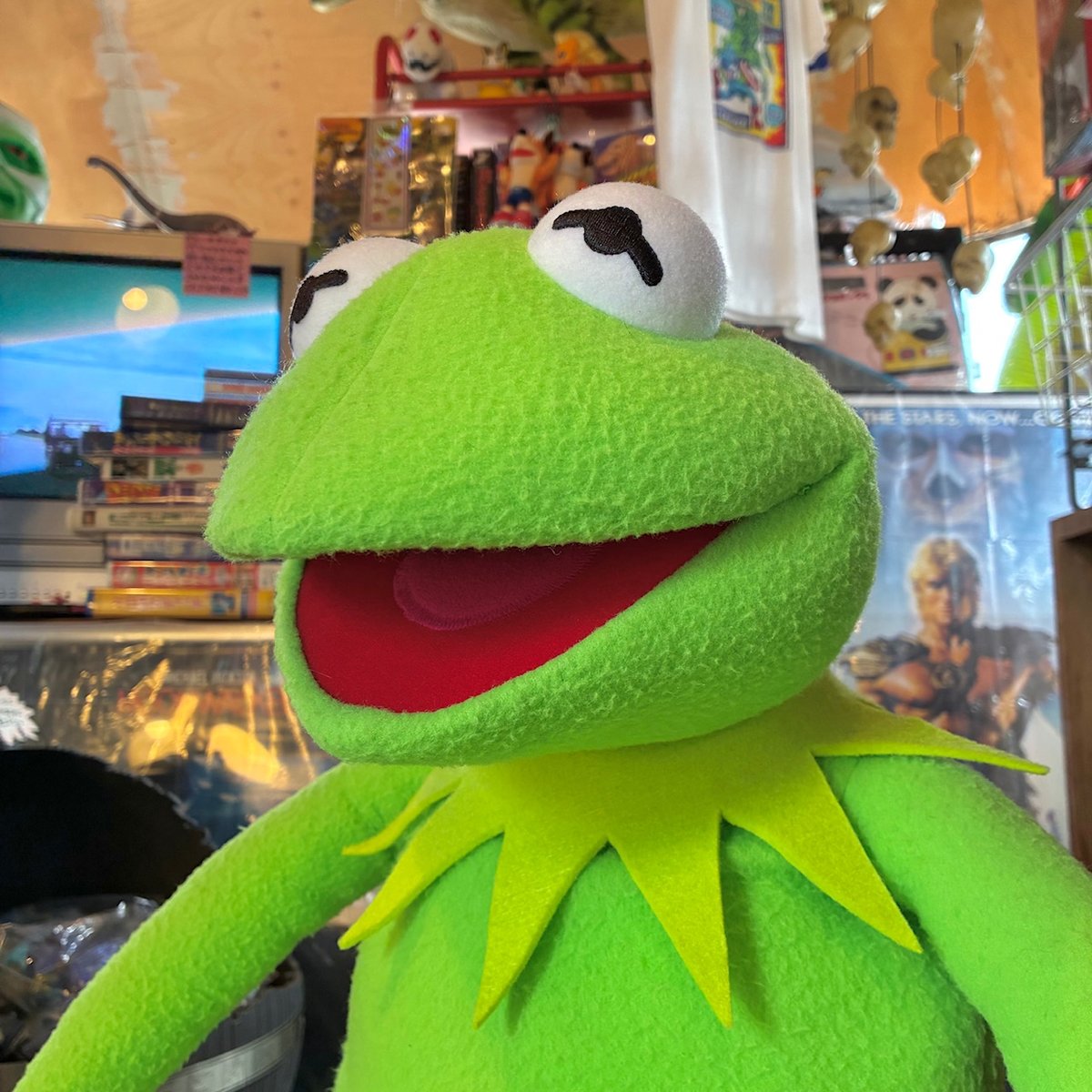 THE MUPPETS Kermit the Frog Giant Plush Doll/マペ