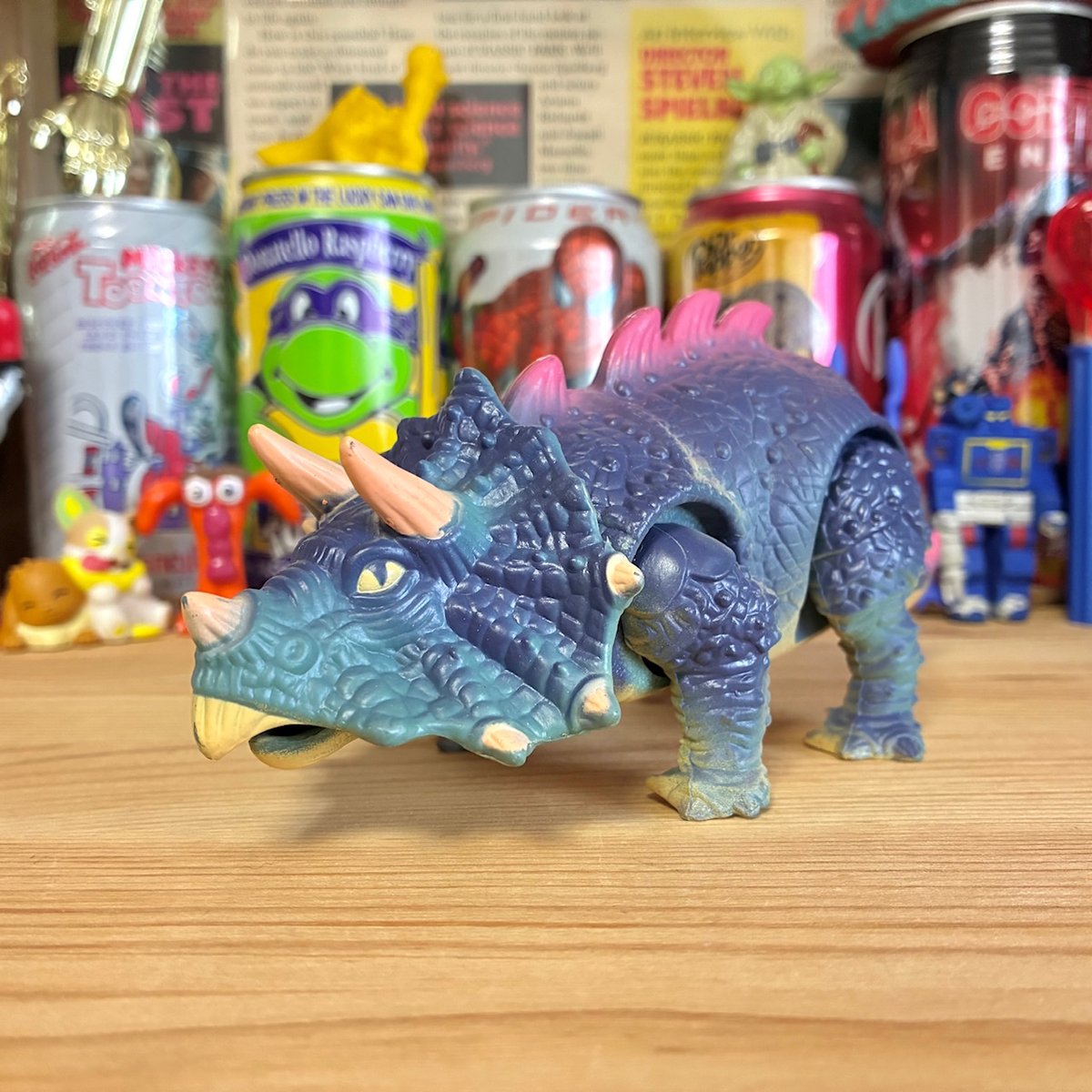 Triceratops Wind Up Toy/トリケラトプス ゼンマイトイ/251207-2