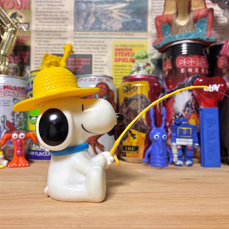 【海外購入】スヌーピー フィギュア　50周年記念　フルセット ピーナッツ つり大好きスヌーピー/251203-7 | T3-TOYS