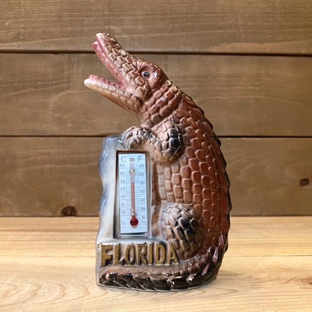 Alligator Ceramic Thermometer/ワニの陶器製温度計/220828−...