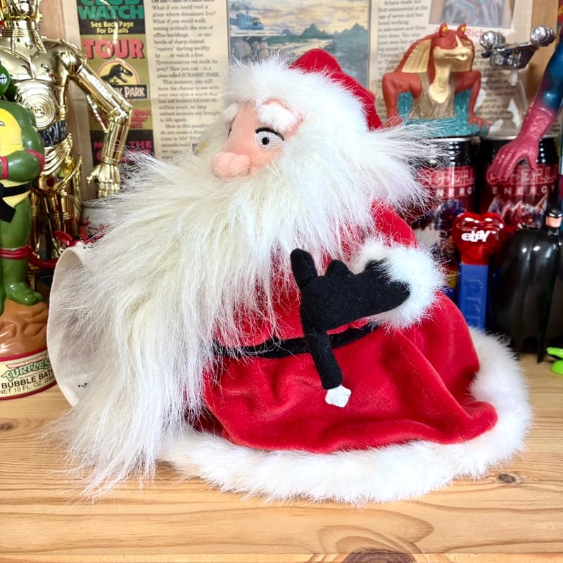 激レア　ビンテージ　サンタクロースぬいぐるみ　動作確認済 SANRIO オールドサンリオ 旧ロゴ ピコピコ サンタクロースぬいぐるみ